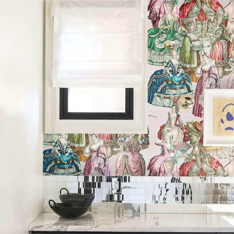 VINTAGE - Papier Peint Français Marie-Antoinette 250x200 cm