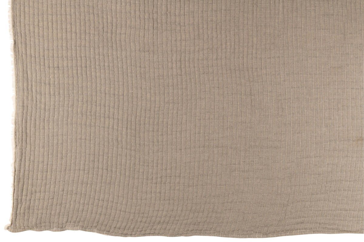 J-Line plaid Strepen Stiksel - katoen/polyester - grijs