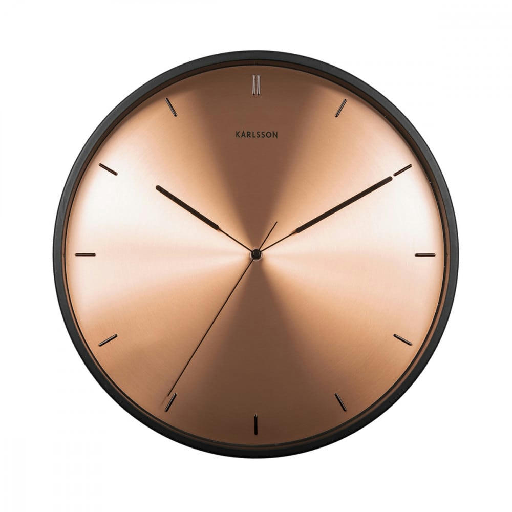 FINESSE - Horloge cuivrée diam 40cm