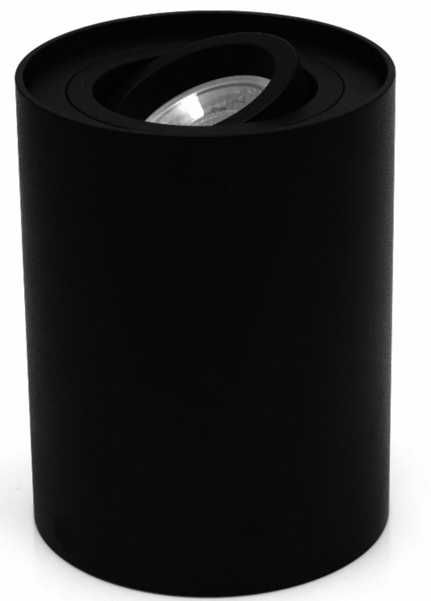 Spot okrągły czarny Crono 1xGU10x10W wym:12,5x9,6x9,6cm IP20 IdeaLED