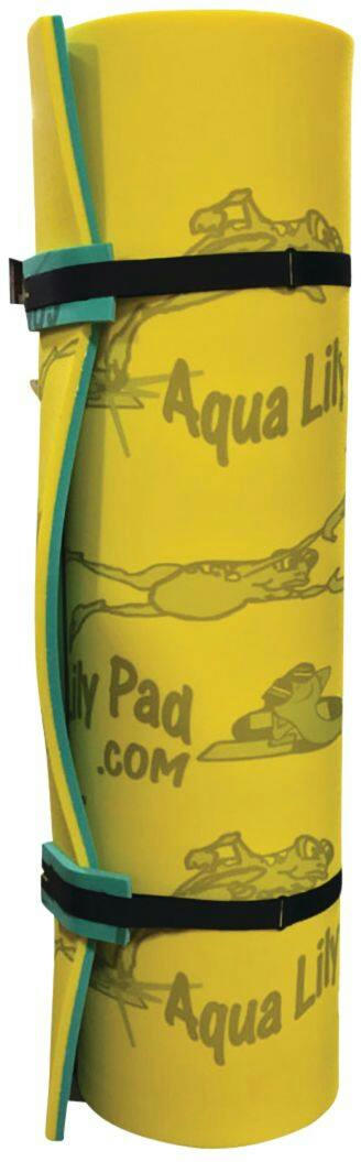 Aqua Lily Pad Floating River/Lake Multiple-Person Water Mat with Bluetooth Speaker, Yellow