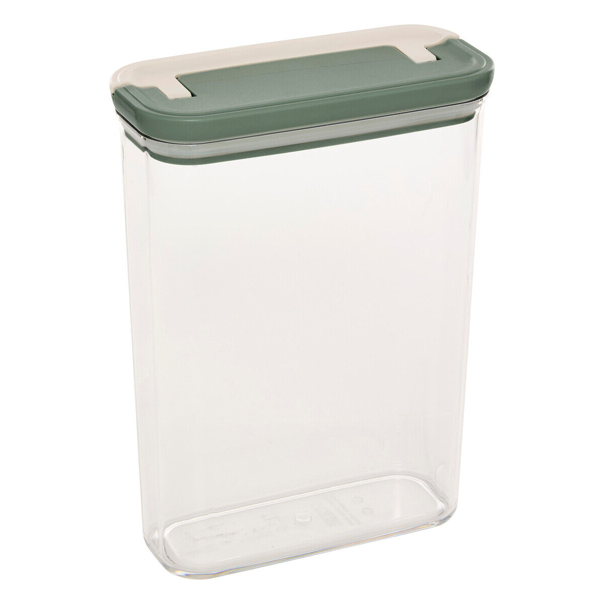 Frasco quadrado LOCK verde 2l