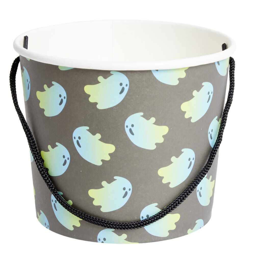 Seau à bonbons Halloween cartonné Ø15xH13cm (3 modèles)