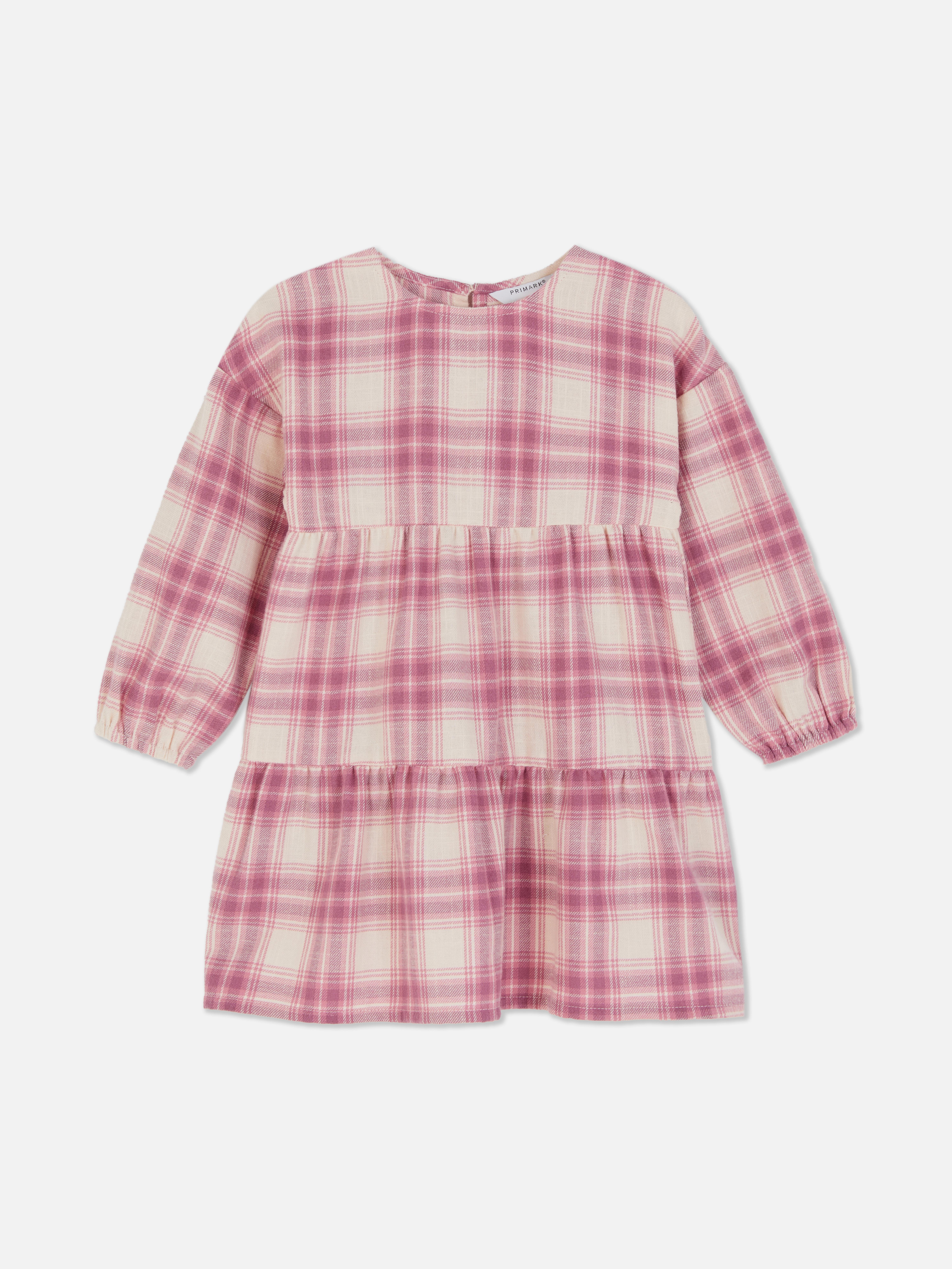 1.5-8yrs | Check Tiered Dress