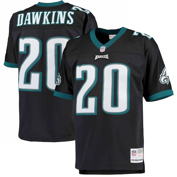 Brian Dawkins Philadelphia Eagles Big & Tall 2004 Retired Player Replica Jersey - Black