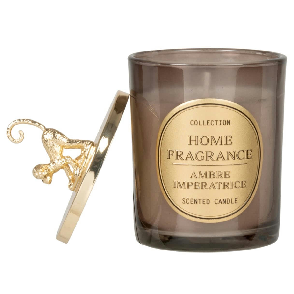 MONKIA - Bougie parfumée dorée et vieux mauve 140 g