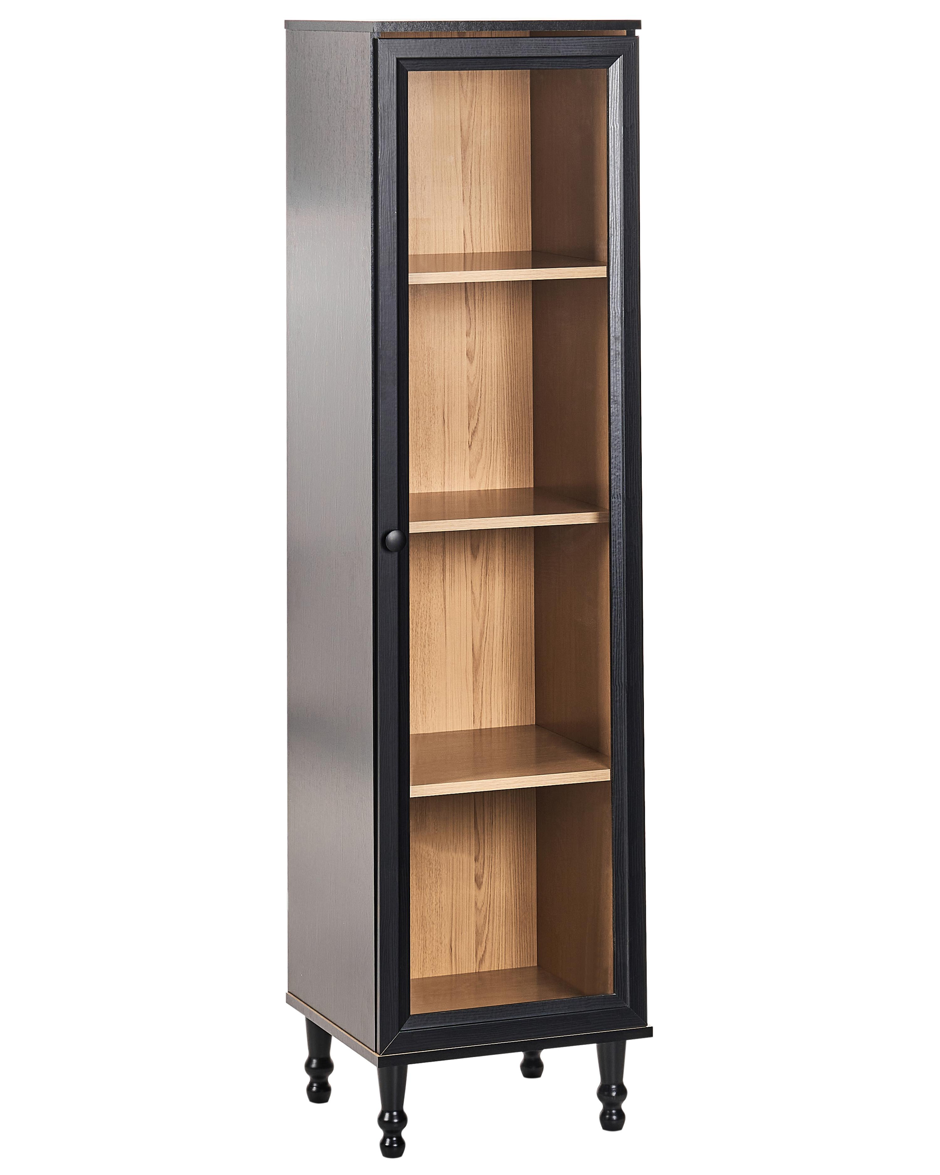 Glass Display Cabinet TINGLEDALE 40 cm Black
