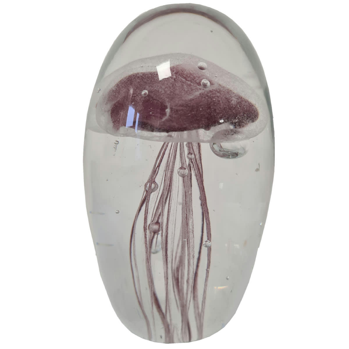 - Presse papier Méduse en verre 8 cm