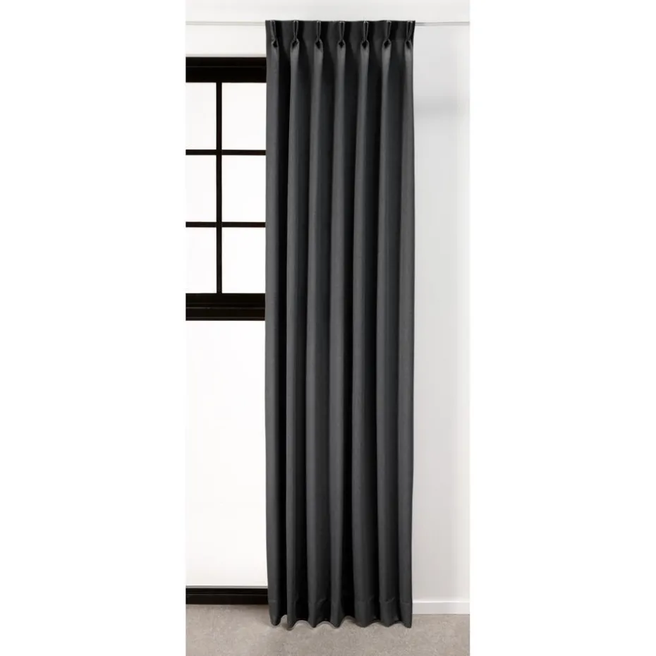 Kwantum Vouwgordijnen | Gordijnen | Gordijn Karlijn  Antraciet