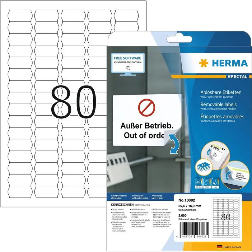 Etiketten Herma
