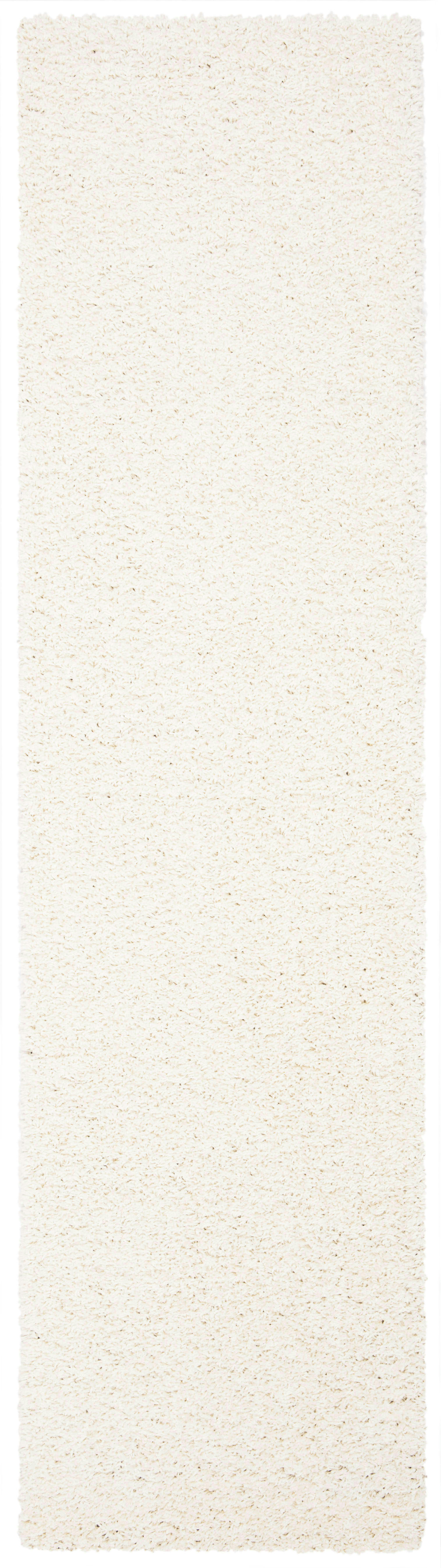 PRIMO SHAG - Tapis de salon interieur en  ivoire, 66 x 244 cm