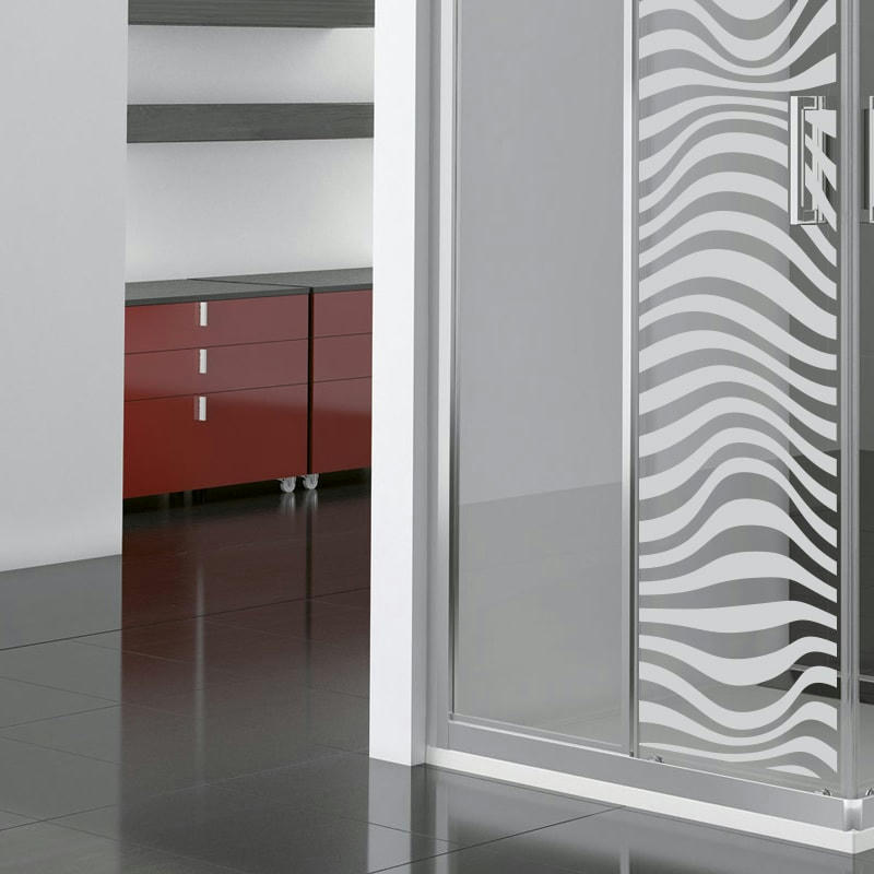 - Film Occultant illusion optique 1 pour Vitre/Douche 55x185cm