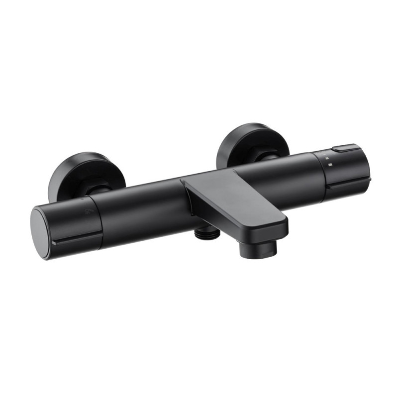Mitigeur thermostatique bain et douche Doma noir ROUSSEAU