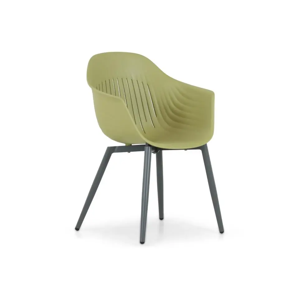 Tuinset 6 personen 240 cm Kunststof Groen Lifestyle Garden Furniture