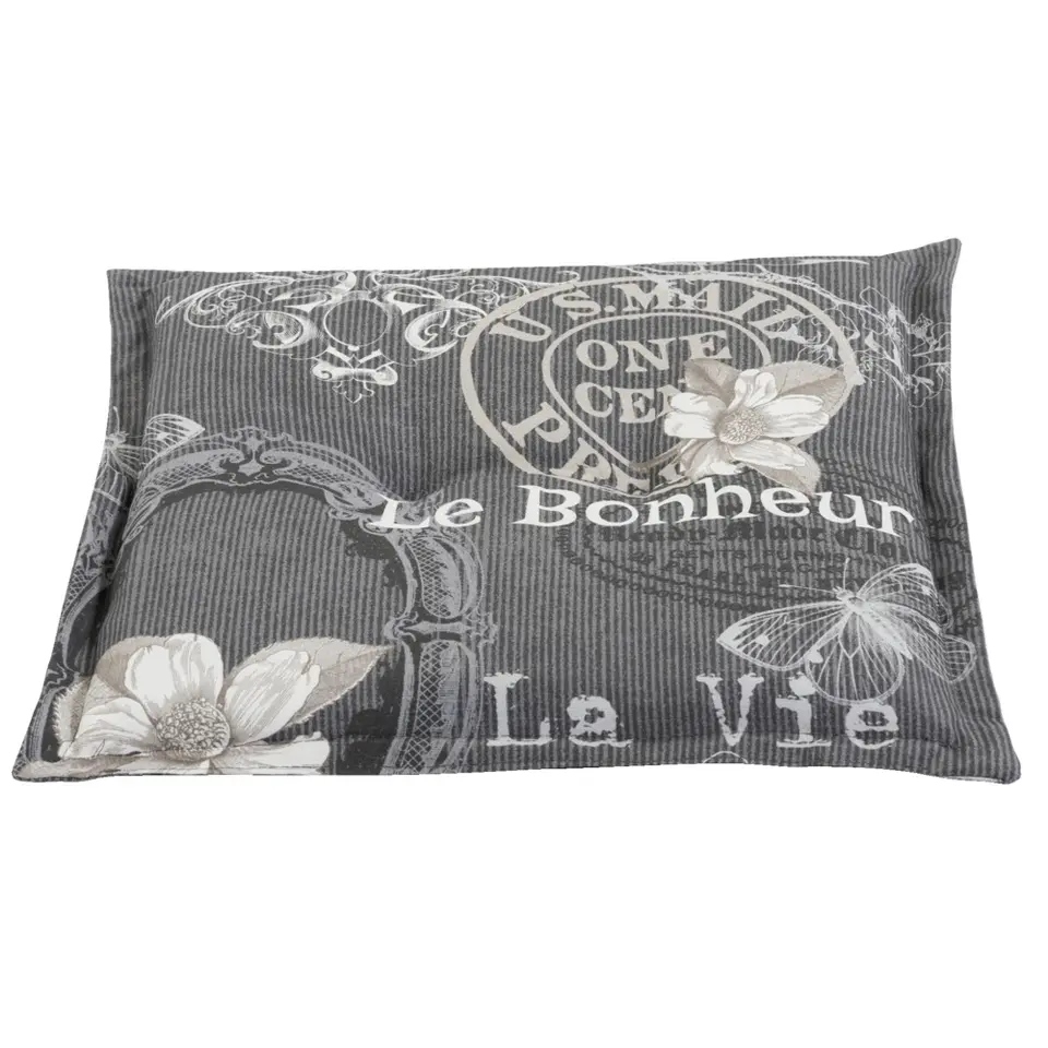 Zitkussen La Vie - antraciet - 44x44 cm