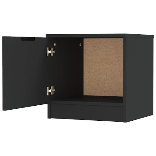 NNEVL Bedside Cabinets 2 pcs Black 40x39x40 cm
