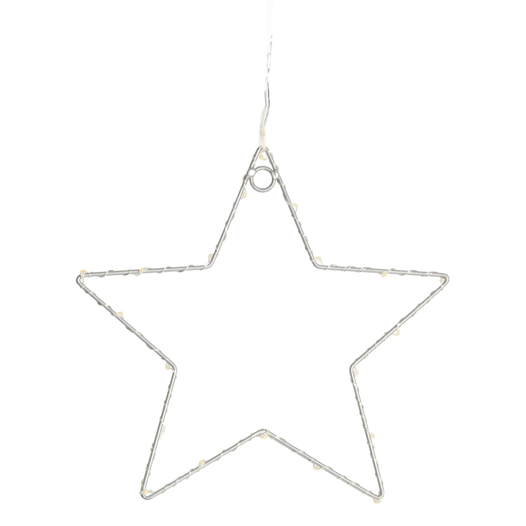 - Etoile lumineuse à led métal noir 40x40 cm