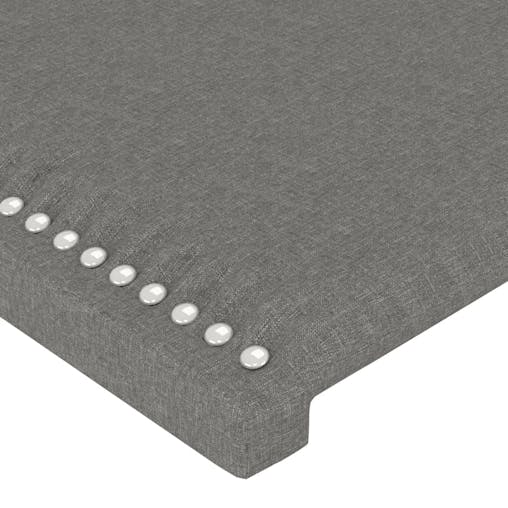NNEVL LED Headboard Dark Grey 100x5x78/88 cm Fabric