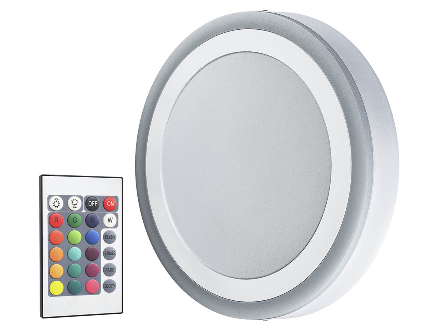 Plafon Color LED z pioltem zdalnego sterowania srebrny