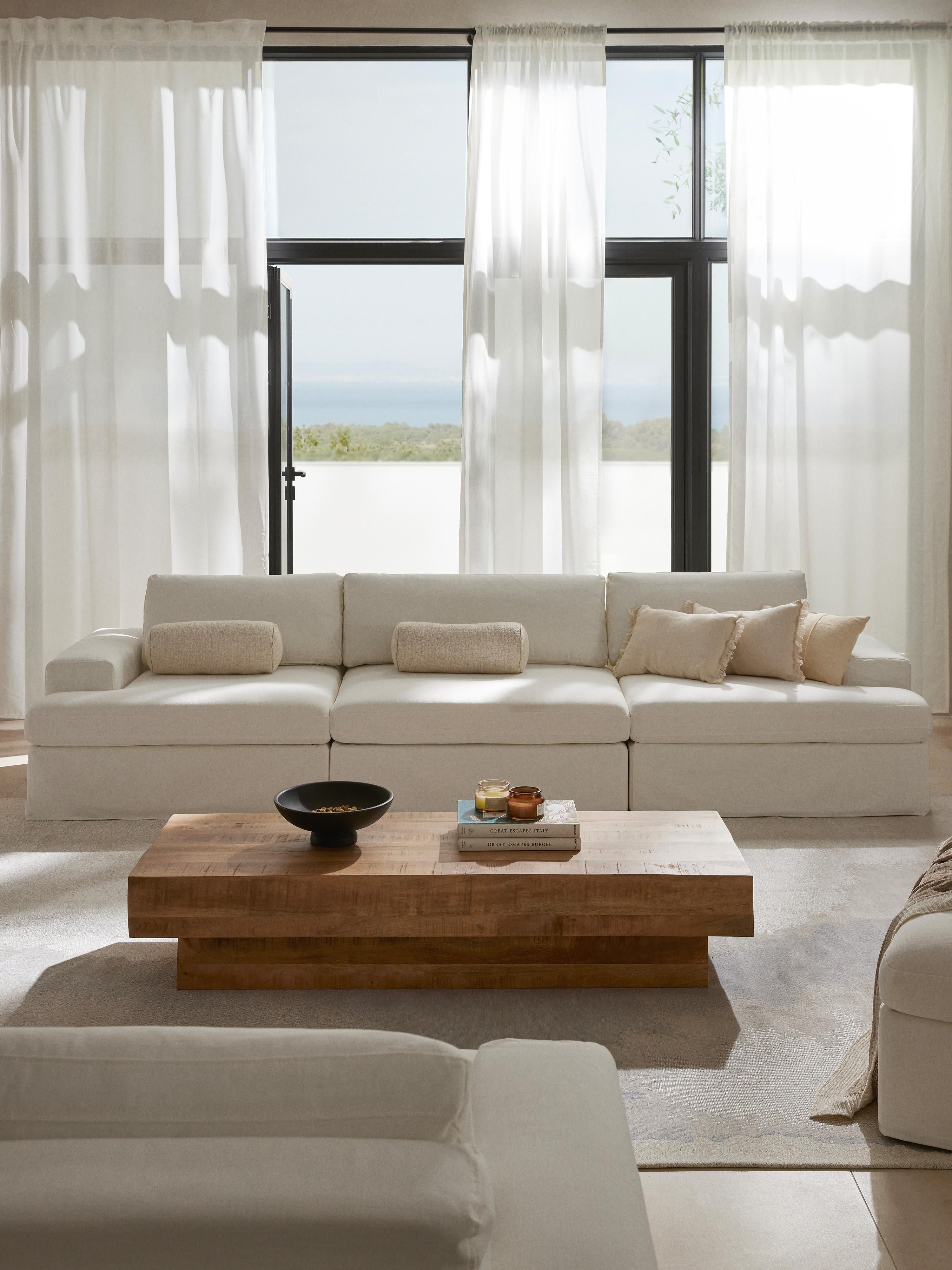 Modulares Sofa Russell (4-Sitzer) mit abnehmbaren Bezügen