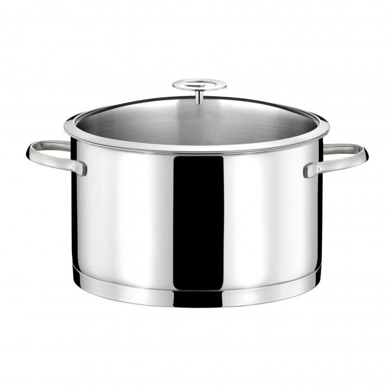 ELYSÉE - Faitout 24cm inox avec couvercle universel en Acier Inoxydable
