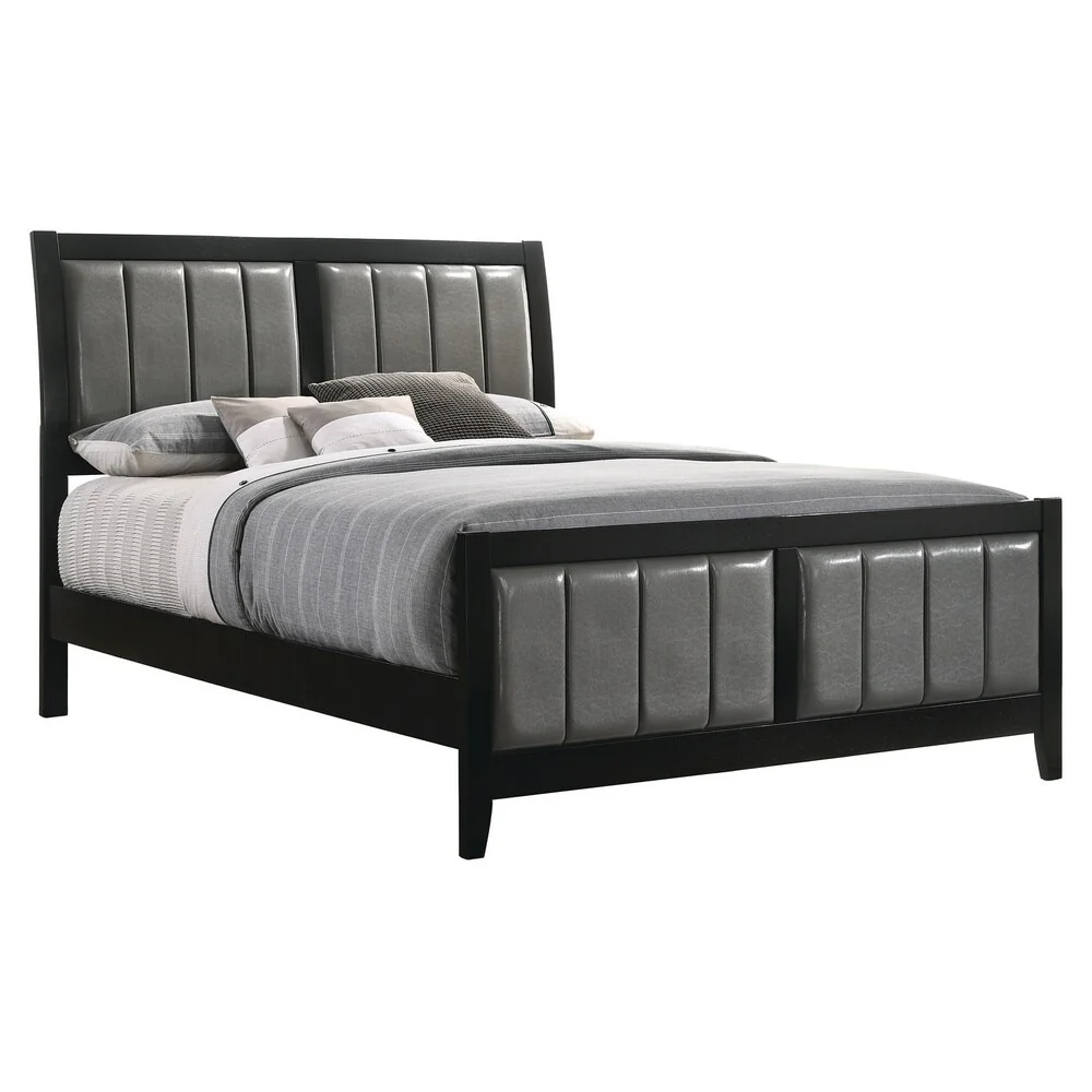 Copper Grove Polohy Black and Grey 5-piece Bedroom Set
