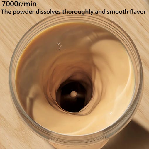 NNEOBA 13.53 Oz Portable Electric Self-Stirring Cup USB Bottle White
