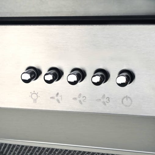 NNEVL Island Range Hood 90 cm Stainless Steel 756 m&sup3;/h LED