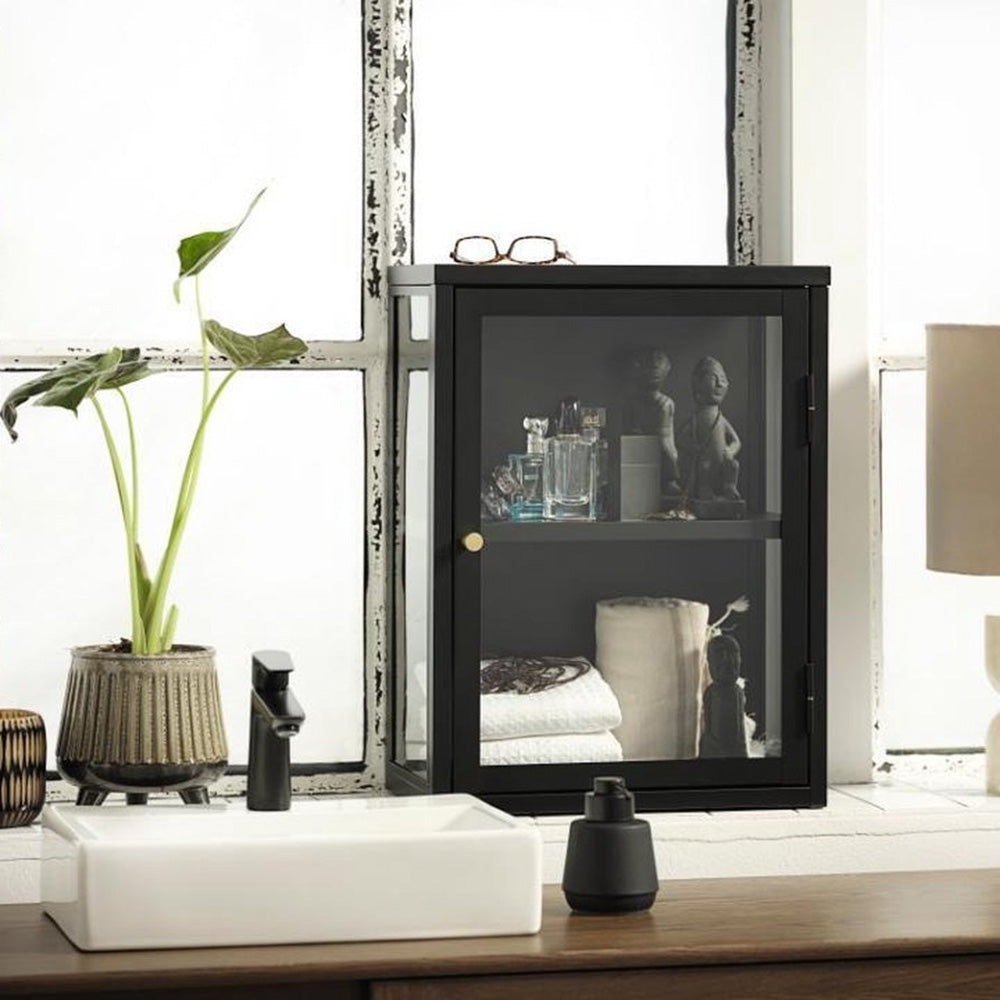 by fonQ Fort Wandkastje - H 60 x B 45 cm - Zwart