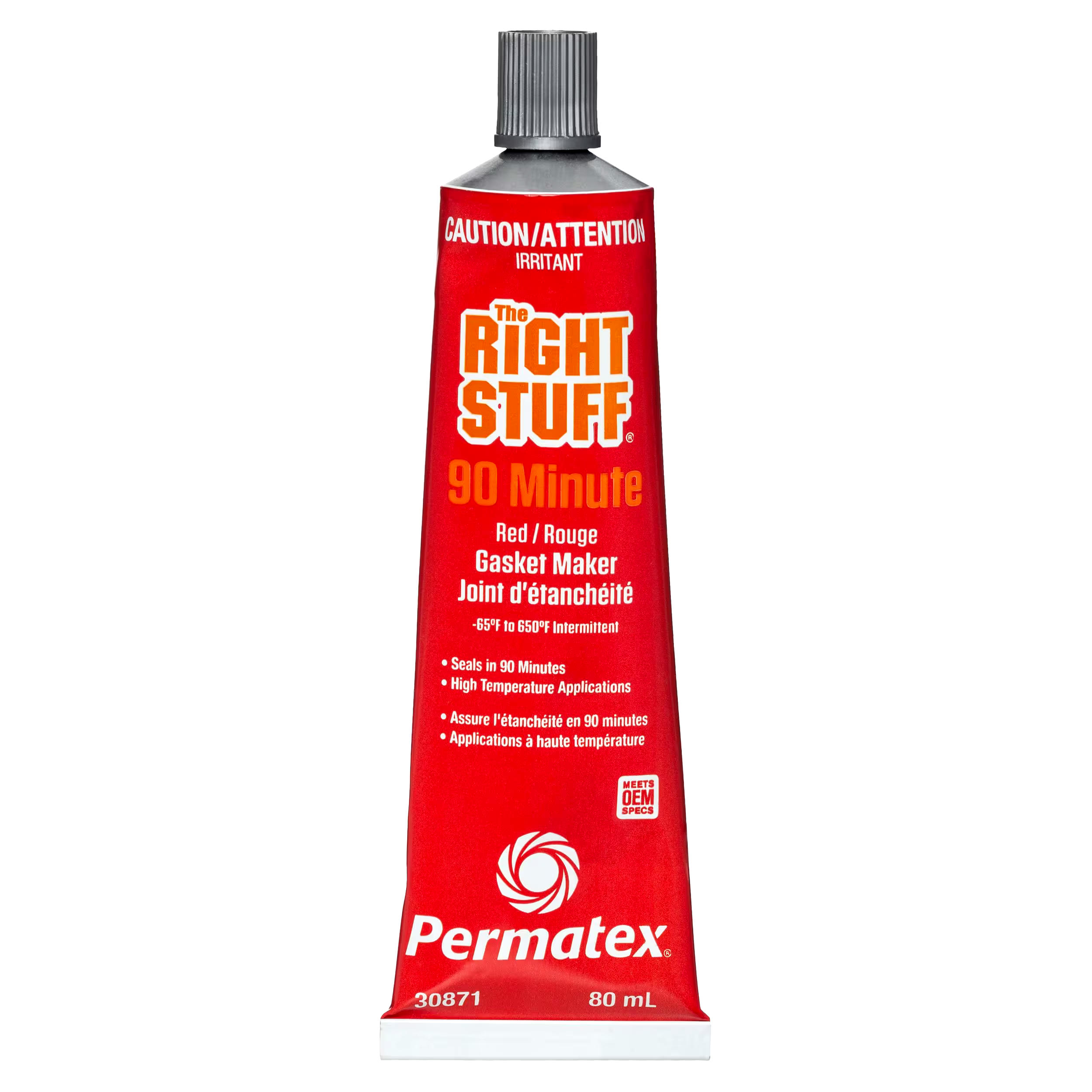 Permatex® 30871 Right Stuff 90 Minute Gasket Maker, Red, 80-mL