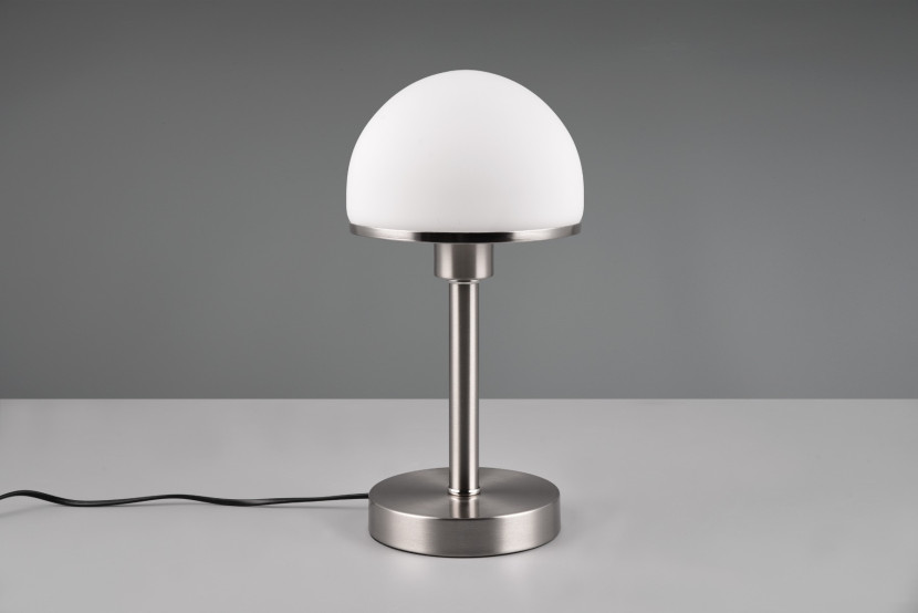 Lampa stołowasrebrno-biała JOOST II 1xE14x40W wys:39cm Trio