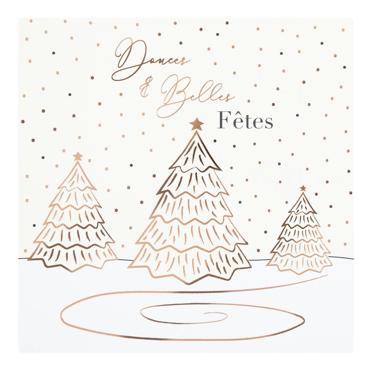 - Carte De Vœux Etincelle Trio Sapins