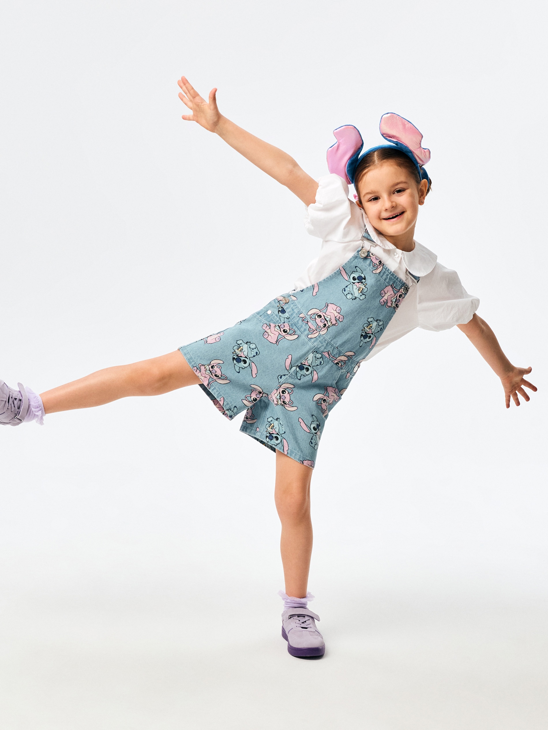 Szorty ogrodniczki z domieszką wiskozy Stitch
