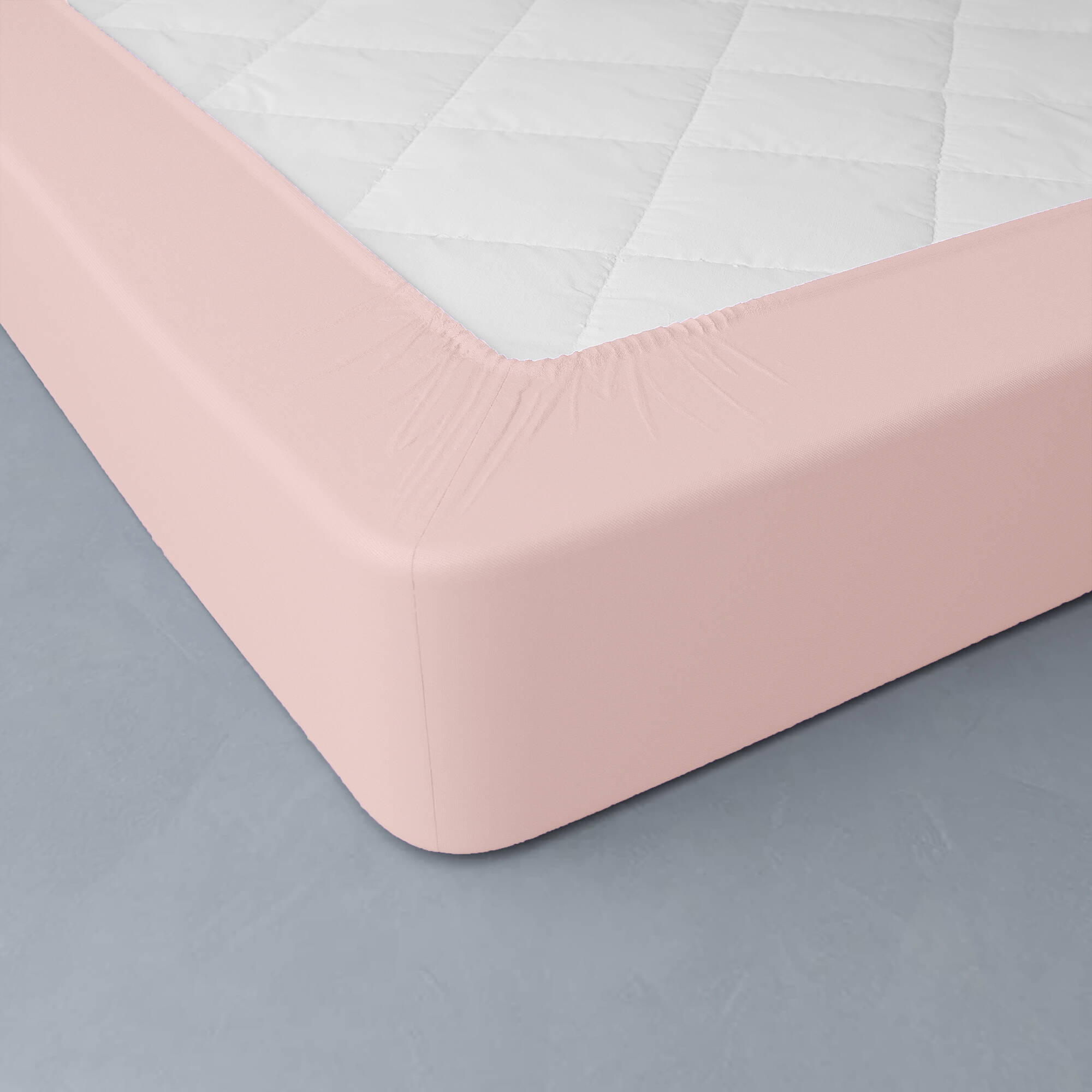 Drap-housse uni percale bonnets 40 cm