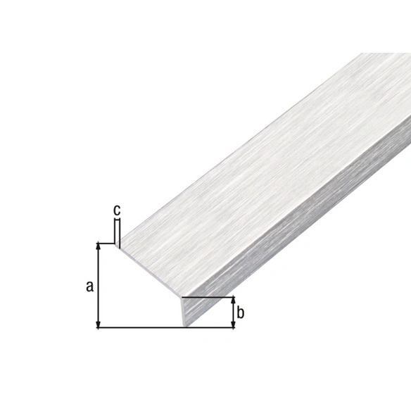 Winkelprofil Alu silber 1000 x 20 x 10 x 1 mm