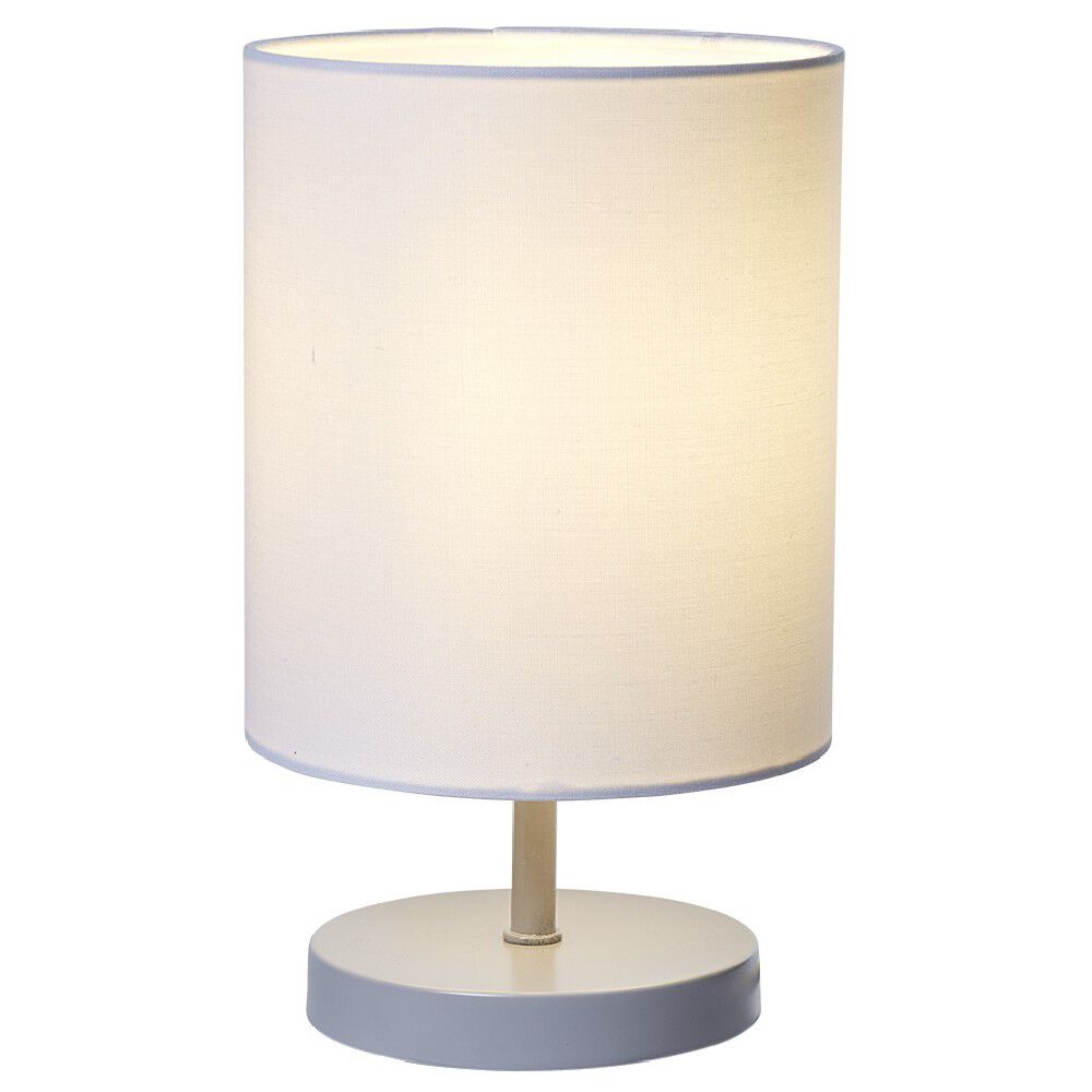 Lampe de chevet métal gris