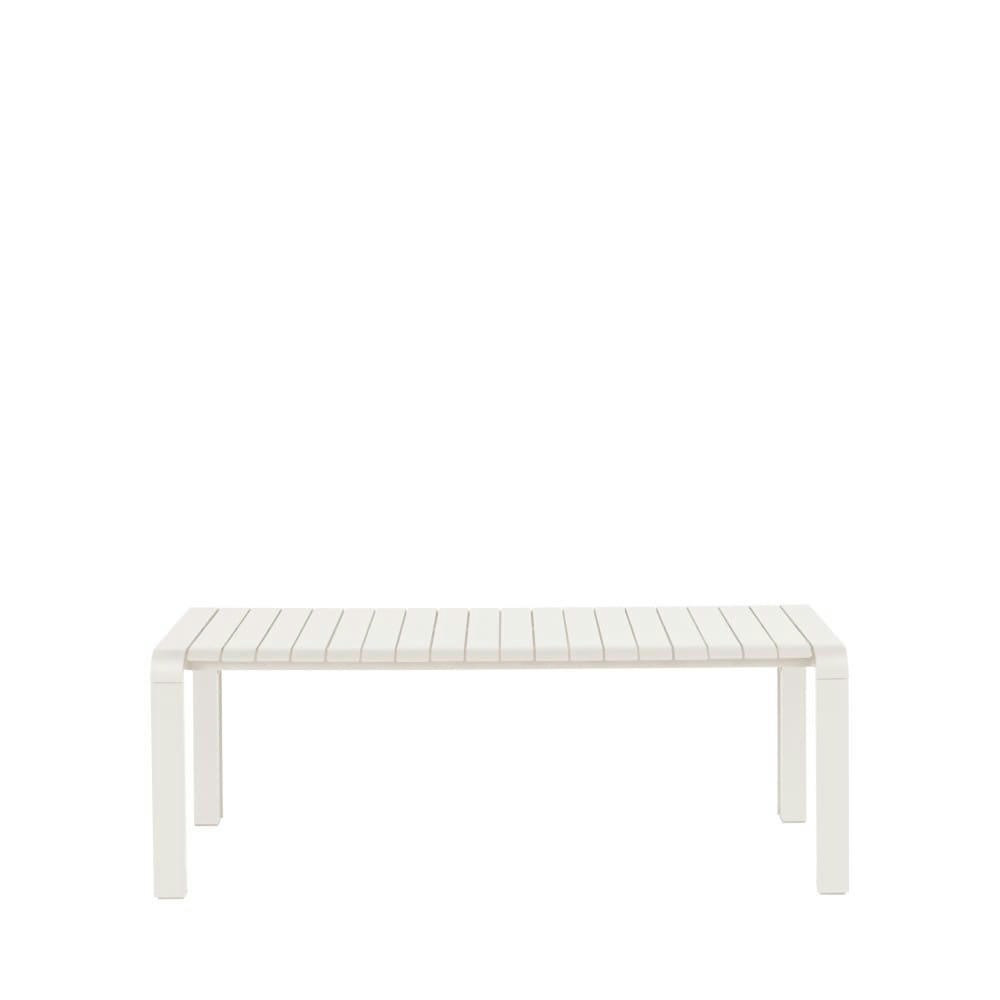 VONDEL - Banc de jardin en métal 129,5x45cm beige