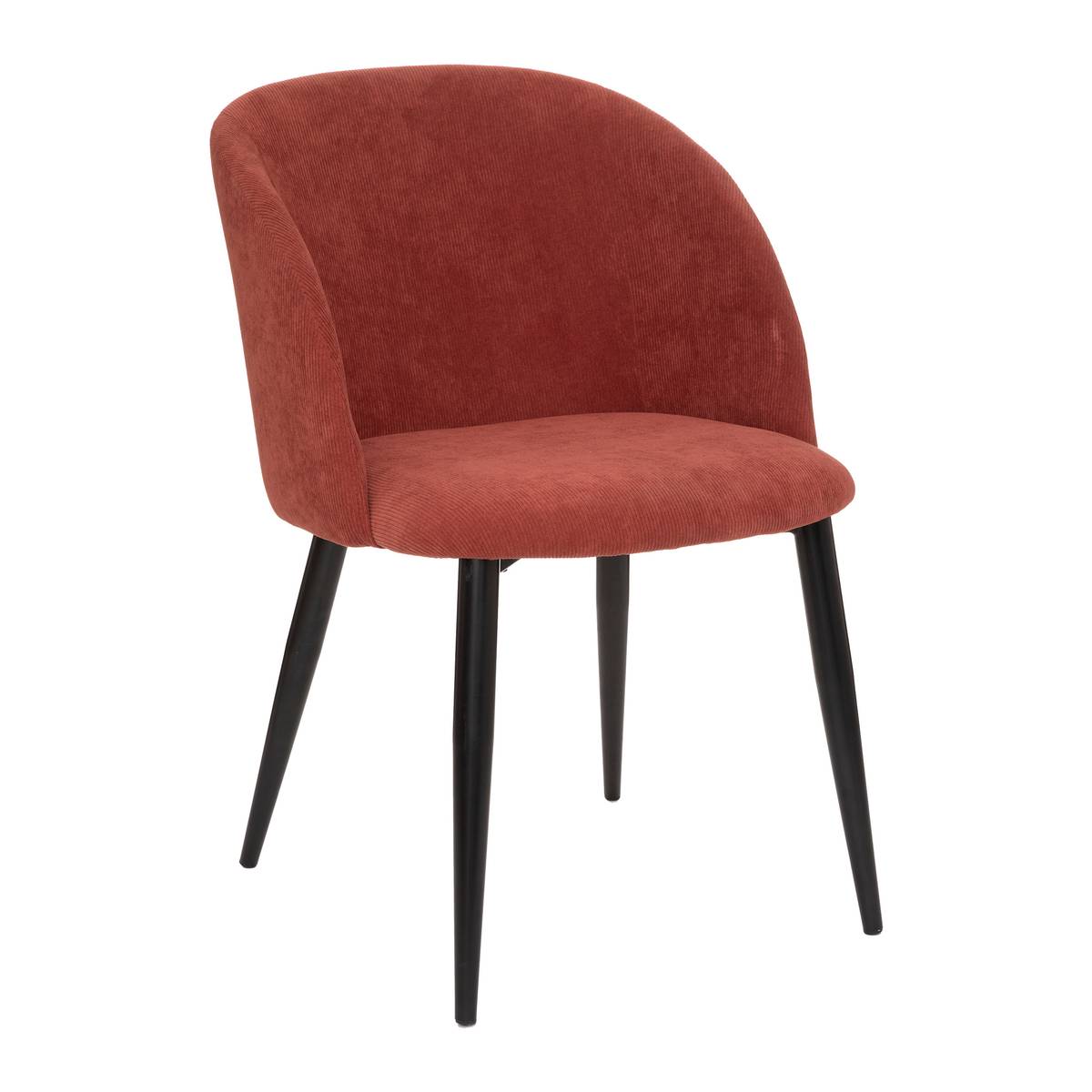 Armchair "Celeste" Corduroy, Terracotta Pink