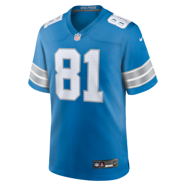 Calvin Johnson Detroit Lions Nike Team Retired Game Jersey -  Blue
