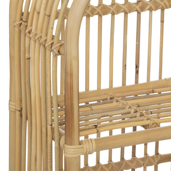 Biblioteczka na książki, rattanowa, 76 cm