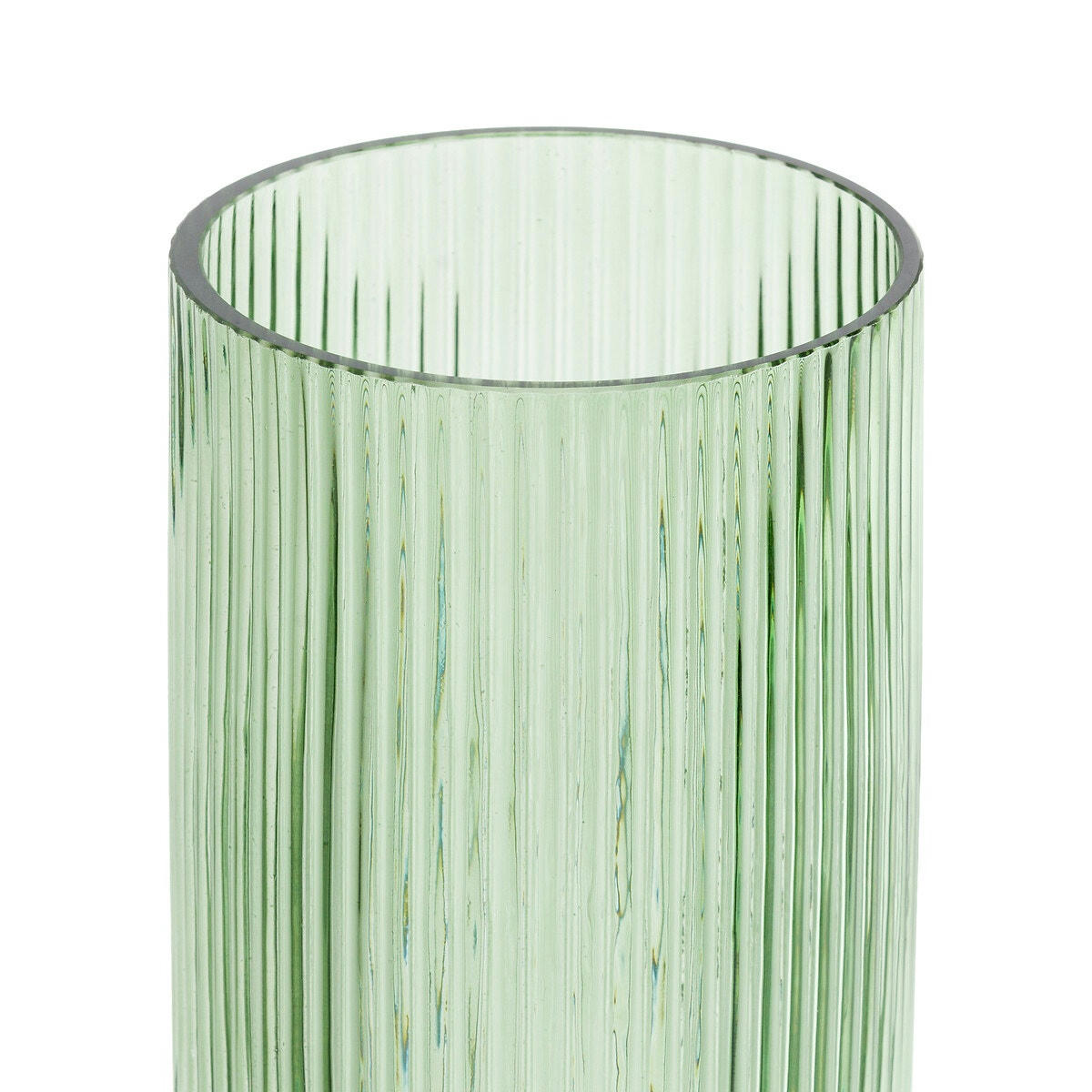 Vase en verre strié H26 cm, Valira
