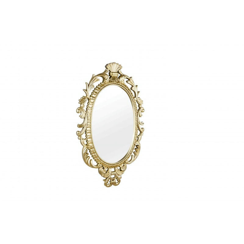 SISSI - Miroir déco design en plastique or