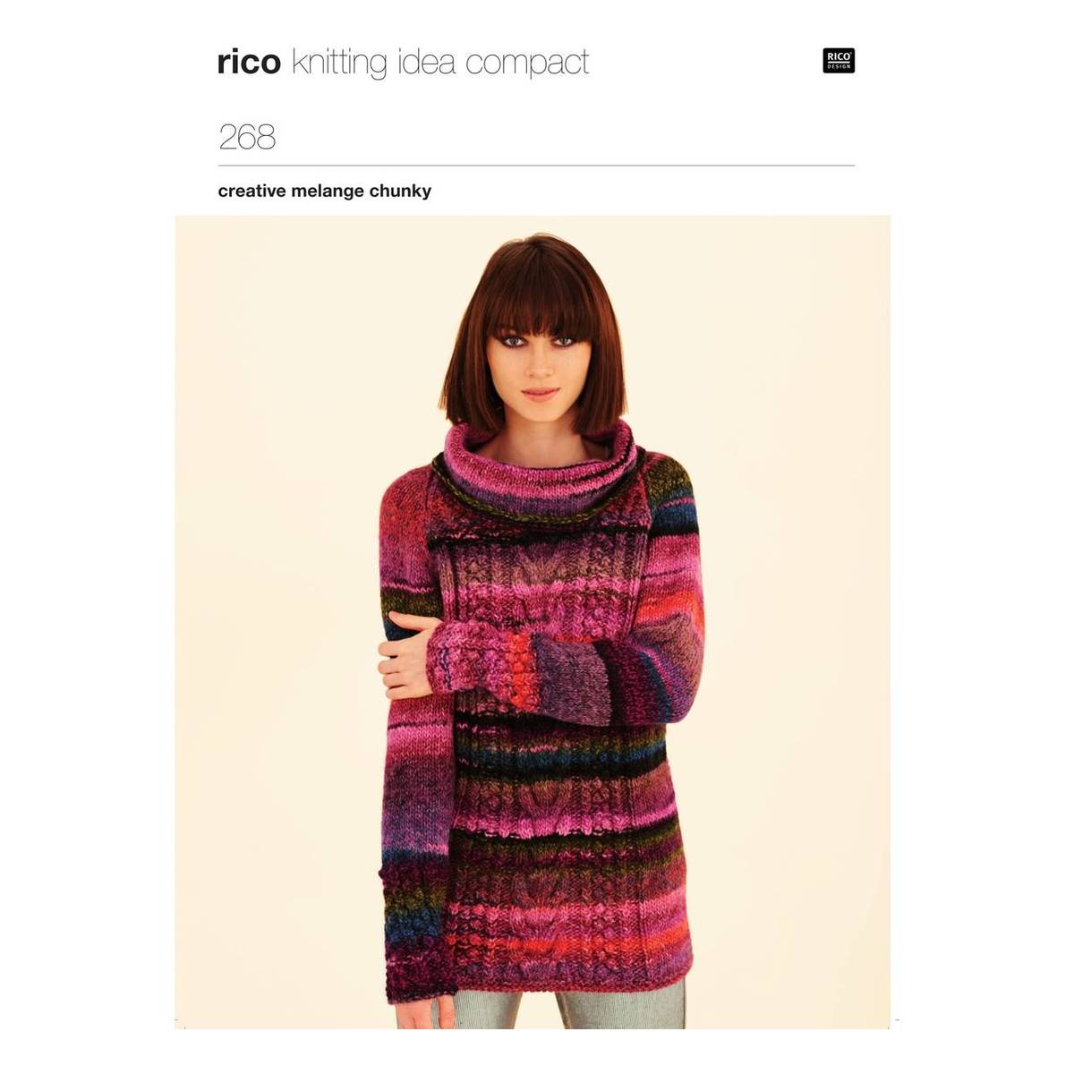 Rico Creative Melange Chunky Jumper Digital Pattern 268
