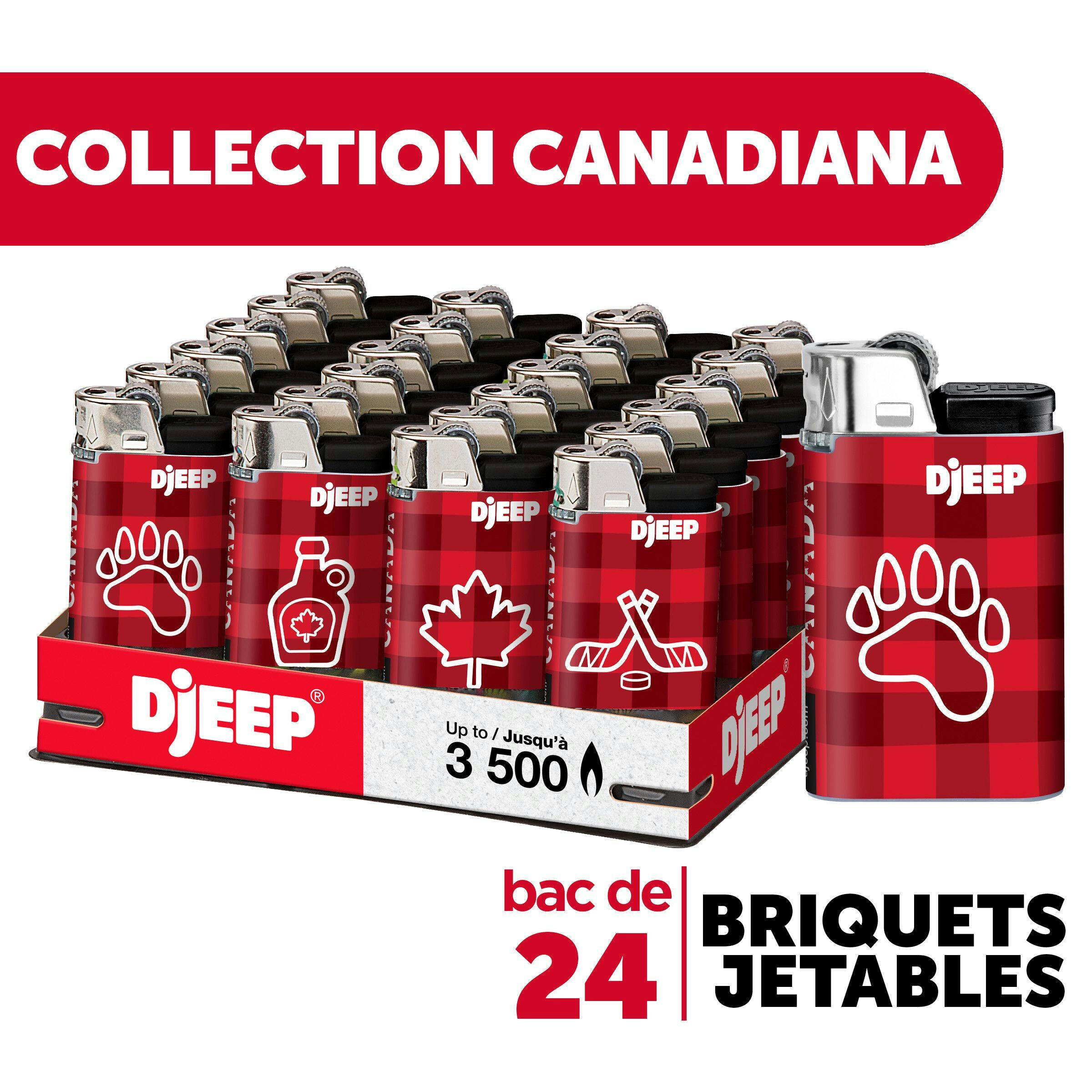 BIC DjEEP Premium Disposable Pocket Lighter with Wind Guard