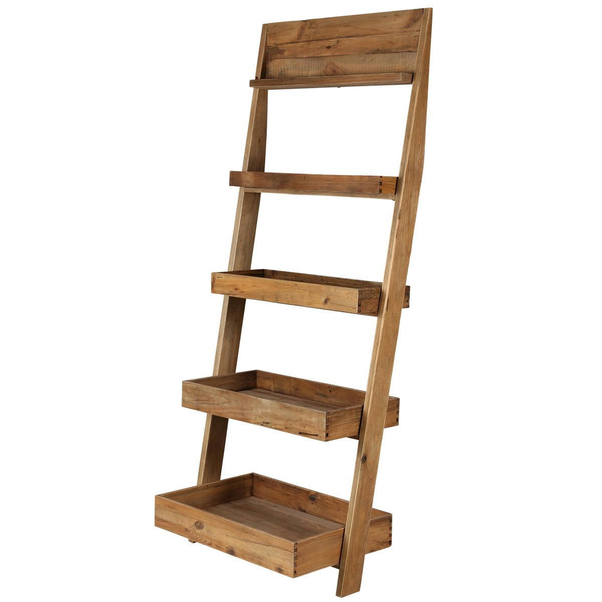 NEBRASKA - Étagère en pin recyclé 4 plateaux