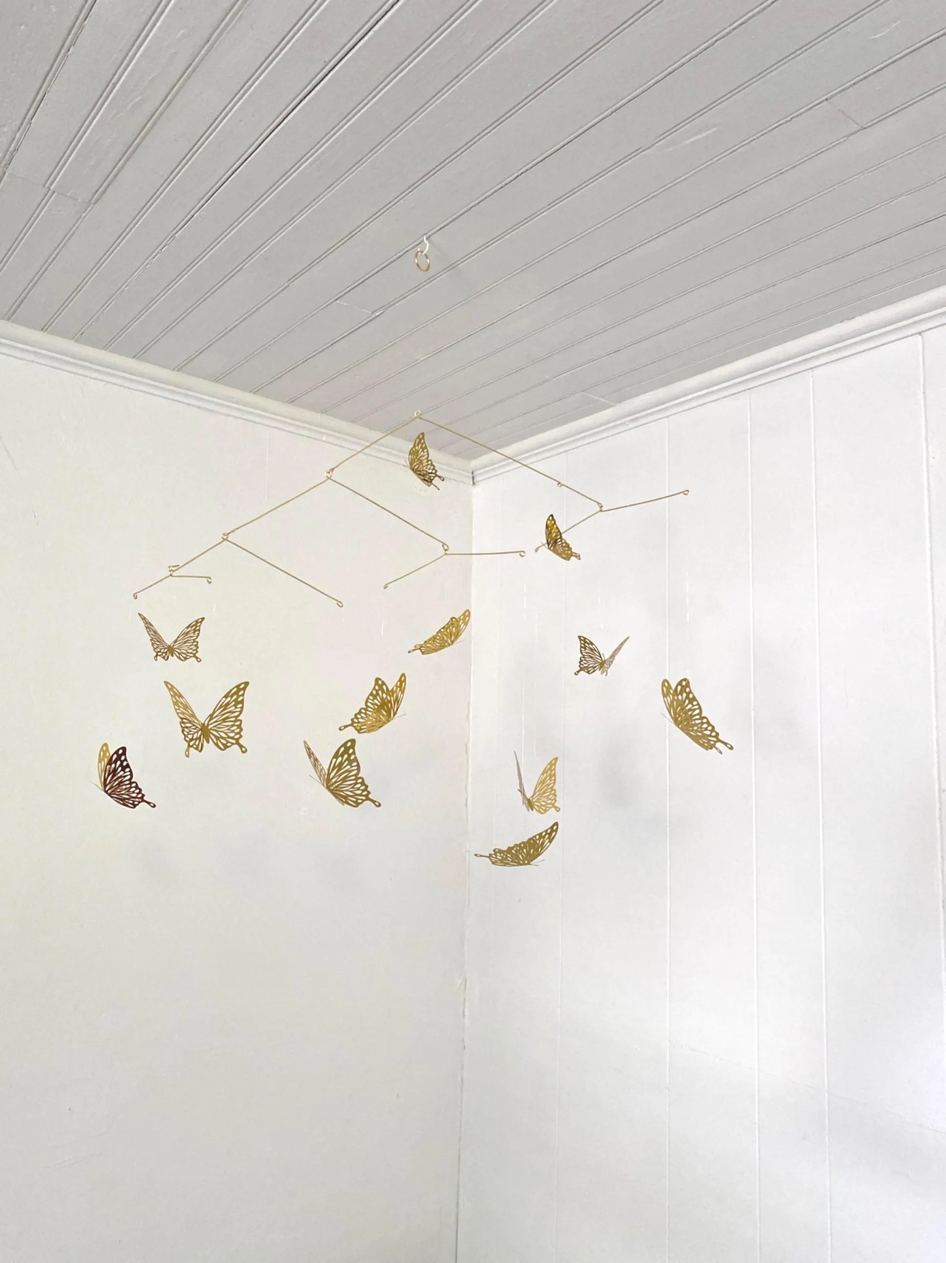 Gold Butterfly Mobile