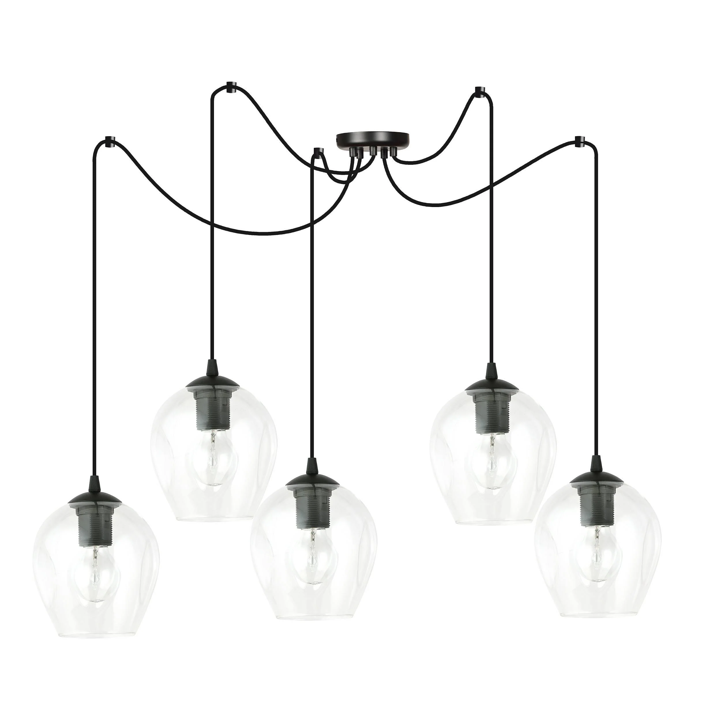 5-lichts hanglamp Stage