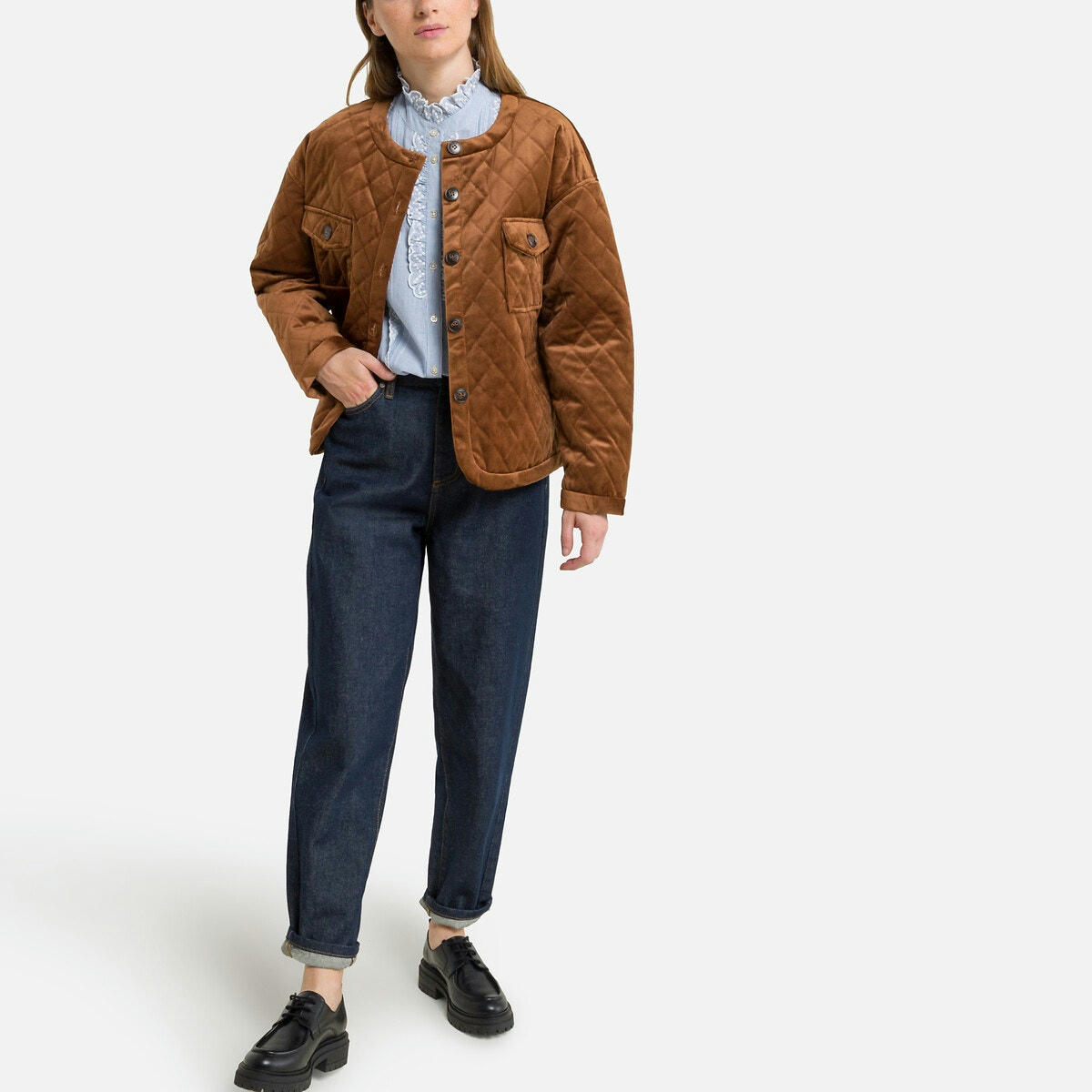 Blouson boutonné avec poches