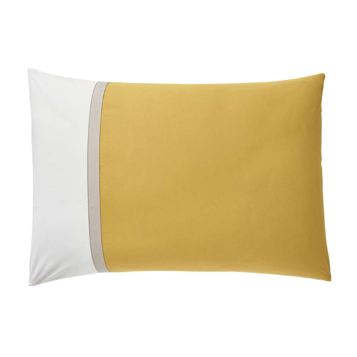 TOI ET MOI SAHARA - Taie d'oreiller rectangle bicolore en coton 50x70