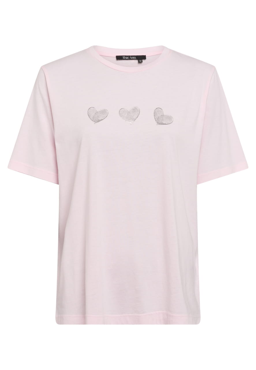 T-Shirt mit Herz Print
